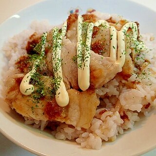 三十雑穀で　豚ロースステーキ丼